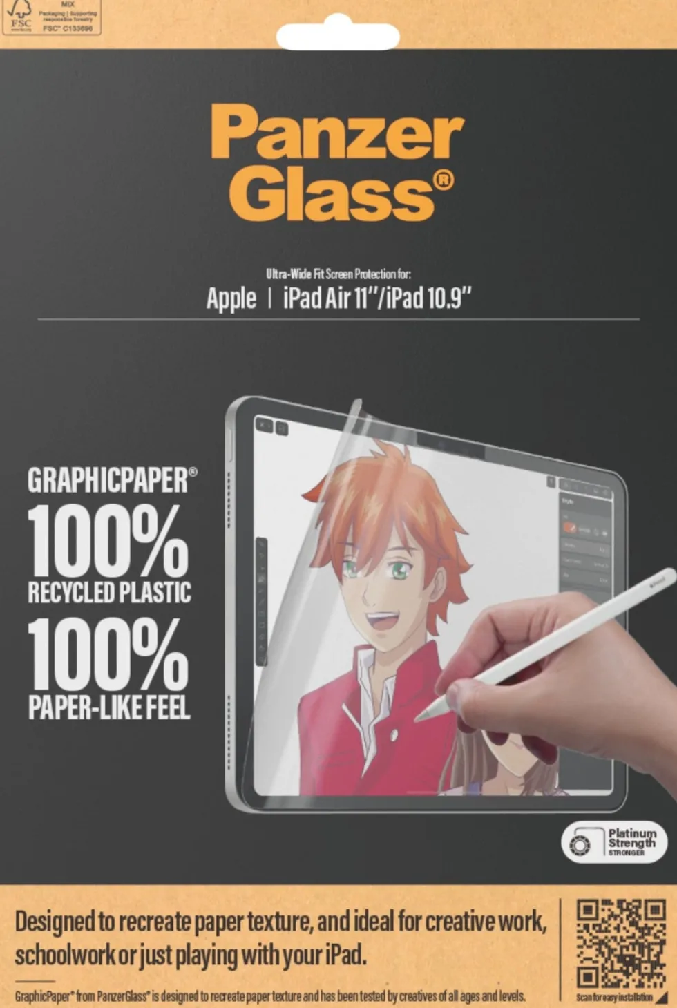 PanzerGlass GraphicPaper iPad Air 11'' 2024 iPad 10.9'' UWF
