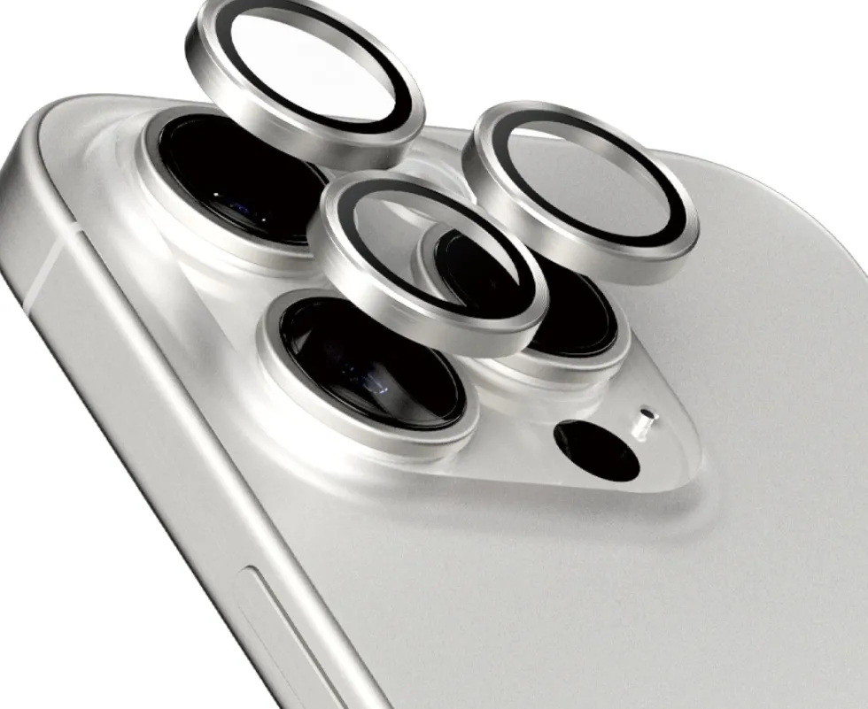 PanzerGlass Hoops Camera iPhone 15 Pro 15 Pro Max White Tita