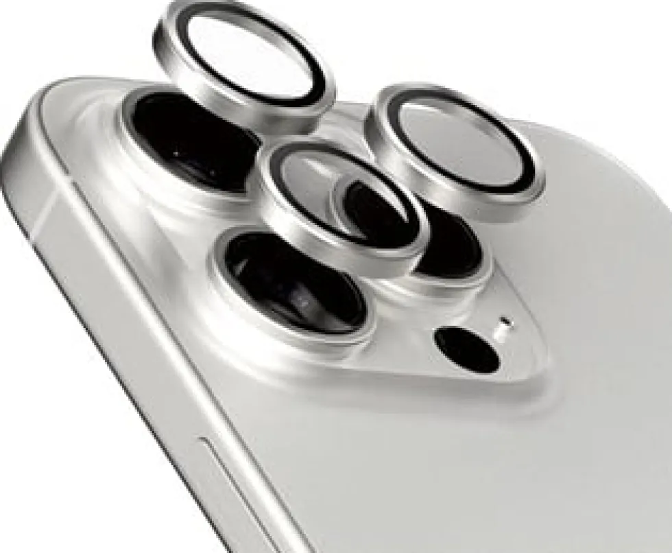 PanzerGlass Hoops Camera iPhone 15 Pro 15 Pro Max White Tita