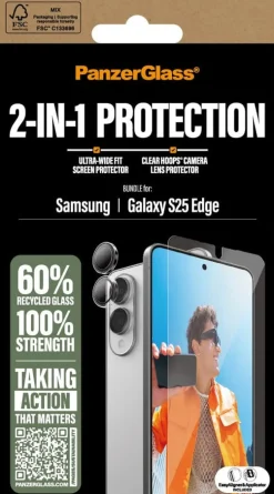 PanzerGlass 2-in-1 Bundle Samsung S25 Edge
