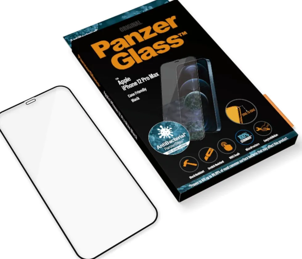 PanzerGlass iPhone 12 Pro Max (CF), Black (AB)