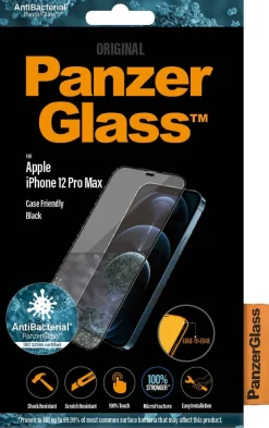 PanzerGlass iPhone 12 Pro Max (CF), Black (AB)