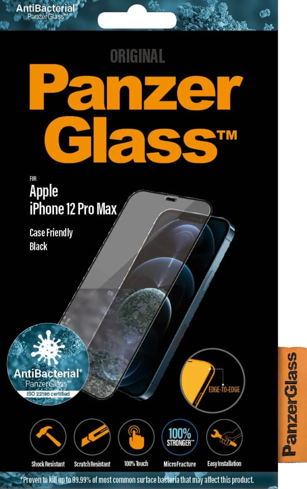 PanzerGlass iPhone 12 Pro Max (CF), Black (AB)