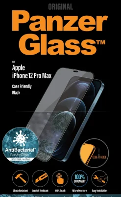 PanzerGlass iPhone 12 Pro Max (CF), Black (AB)