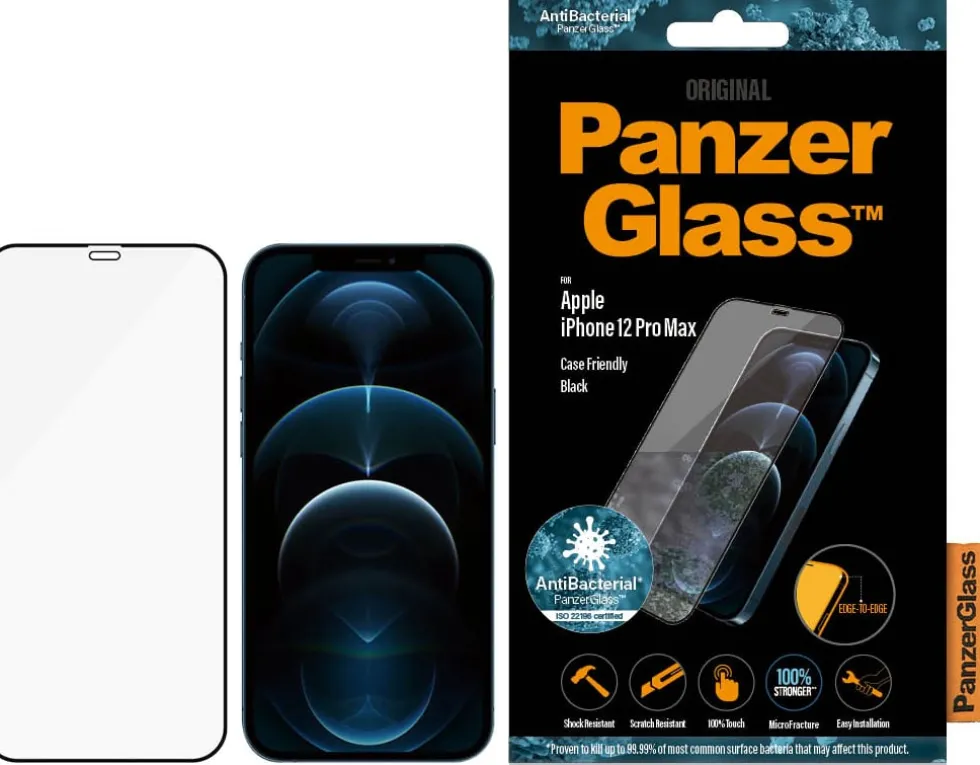PanzerGlass iPhone 12 Pro Max (CF), Black (AB)