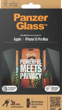 PanzerGlass iPhone 15 Pro Max UWF Privacy wA