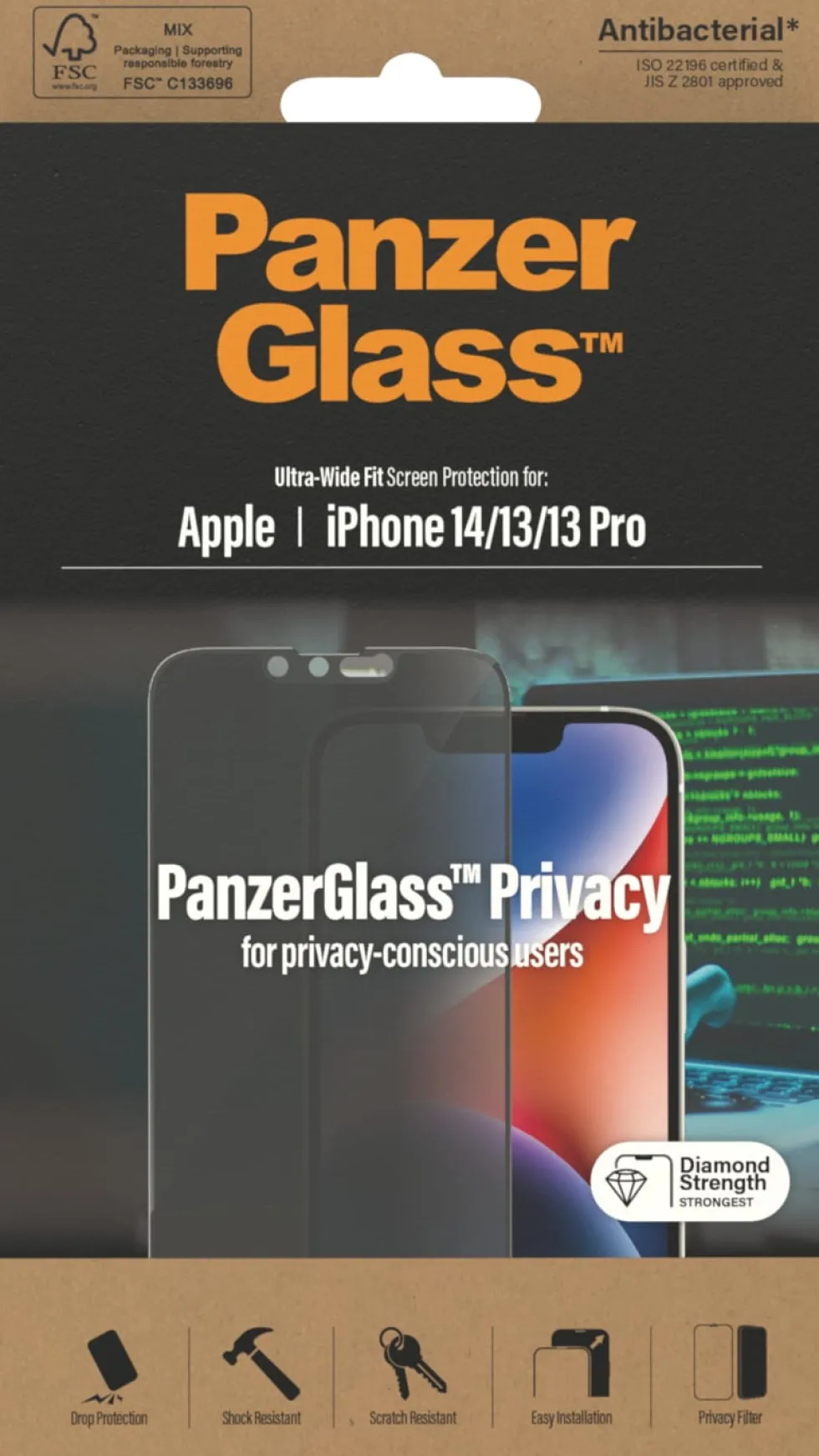 PanzerGlass iPhone 14/13/13 Pro UWF Privacy AB