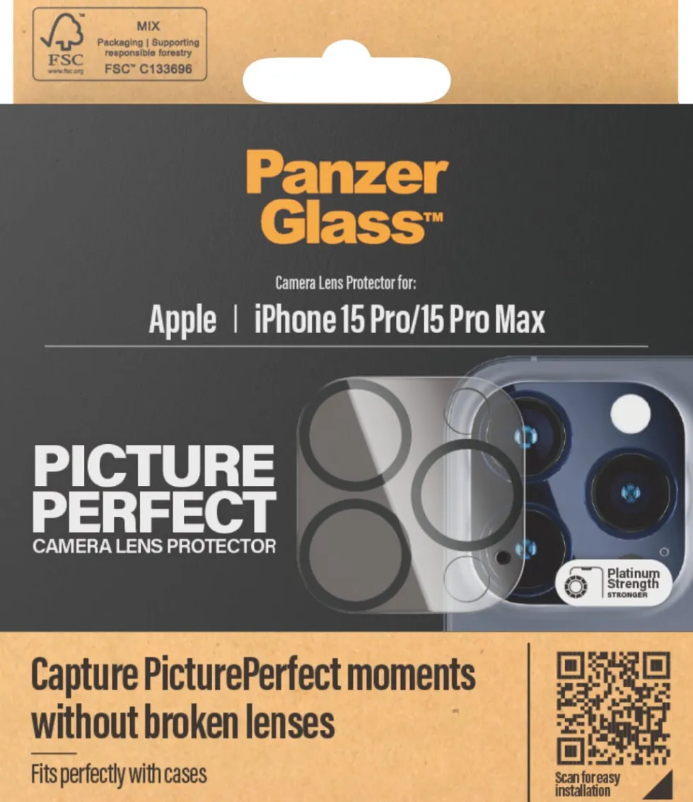 PanzerGlass PicturePerfect for iPhone 15 Pro/15 ProMax Black