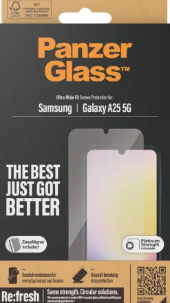 PanzerGlass Protector Samsung Galaxy A25 5G UWF w. EasyAlign