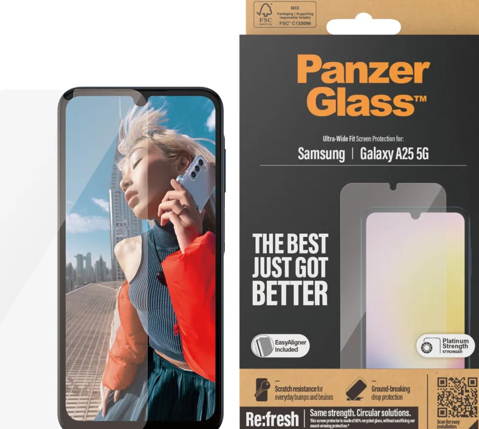 PanzerGlass Protector Samsung Galaxy A25 5G UWF w. EasyAlign