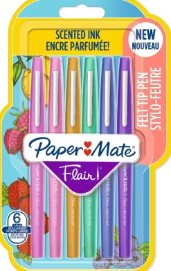 Papermate Flair Scented 6-Blister Ass.colors