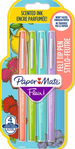 Papermate Flair Scented 4-Blister Ass.colors