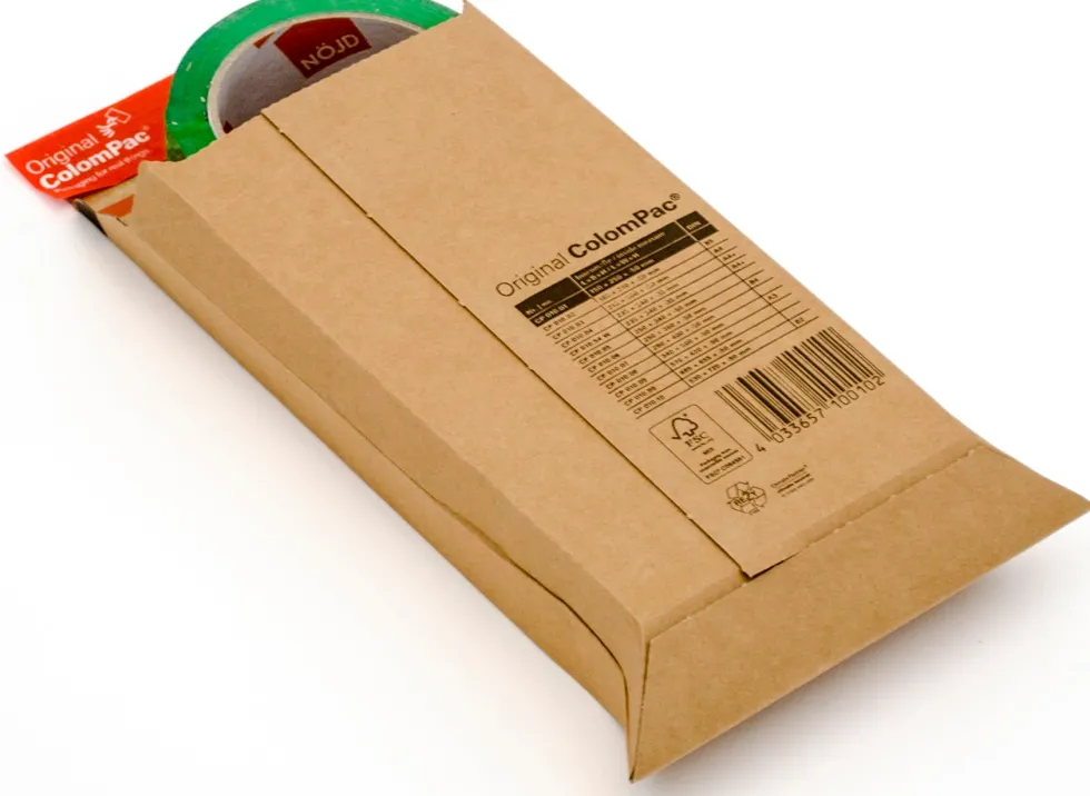Pappkuvert COLOMPAC 150x250x50mm brun