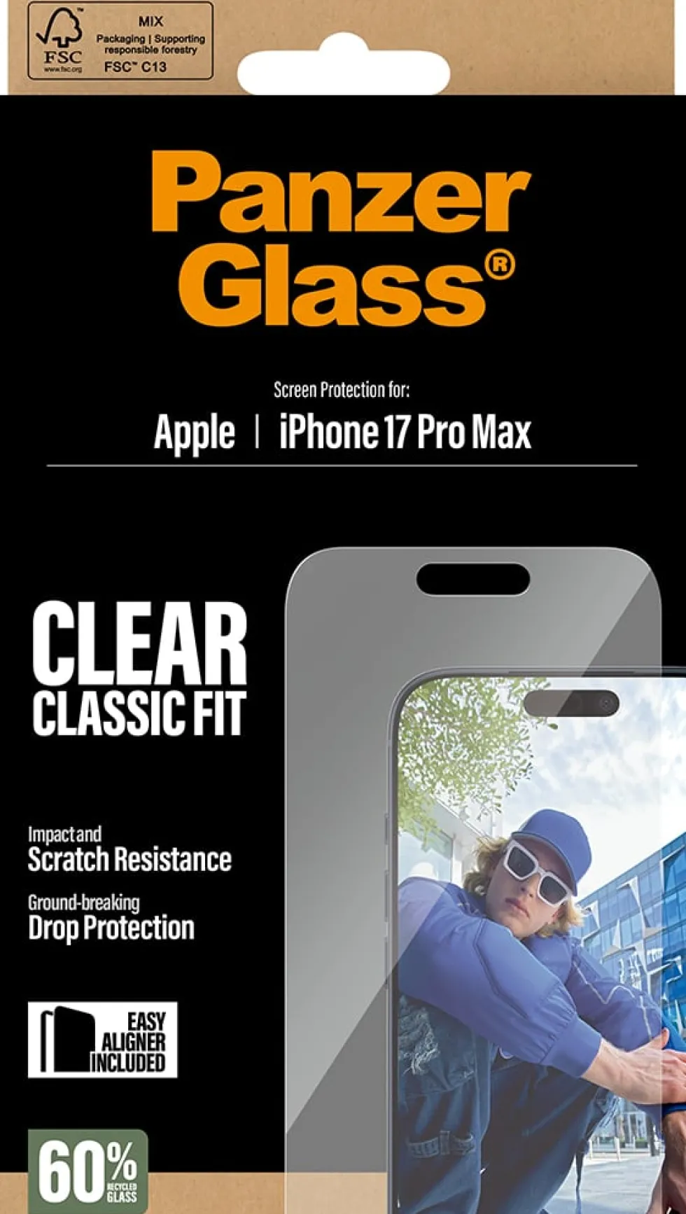 PG Screen Protect iPhone 17 Pro Max Classic Fit EasyAligner