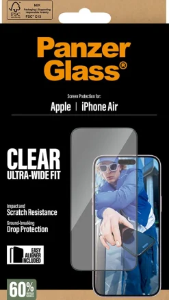 PG Screen Protector iPhone 17 Air Ultra-Wide Fit EasyAligner