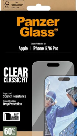 PG Screen Protector iPhone 17 Classic Fit EasyAligner