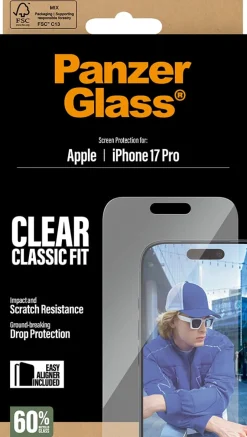 PG Screen Protector iPhone 17 Pro Classic Fit EasyAligner