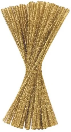 Piprensare Glitter Guld, 30cm, 100/fp