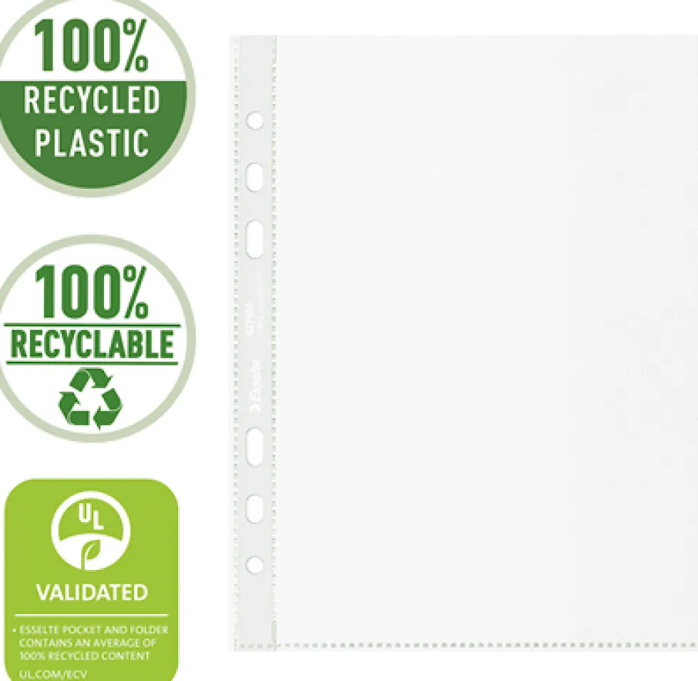 Plastficka ESSELTE rec A5 0,07 100/fp