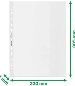 Plastficka Recycled A4, Klar, 0,09mm, 100st