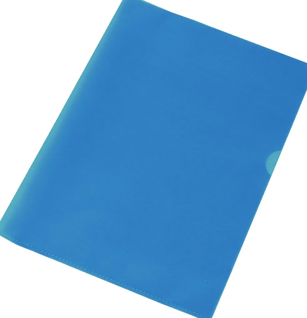 Plastmapp A4 0.15 blå 25/FP
