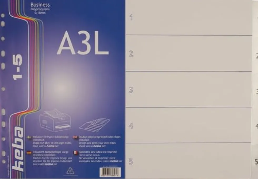Plastregister KEBA LA3 PP 1-5