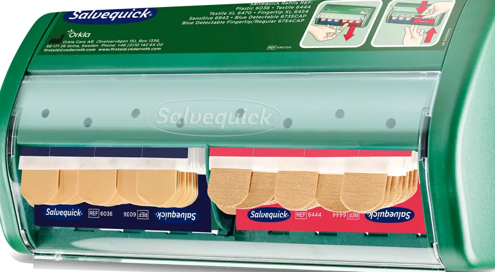 Plåsterautomat Salvequick 1907, 40+40st