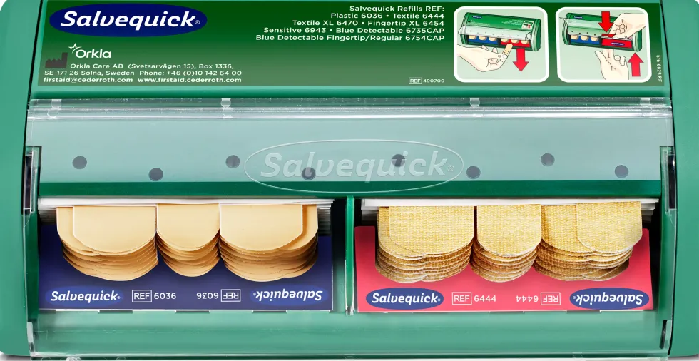 Plåsterautomat Salvequick 1907, 40+40st
