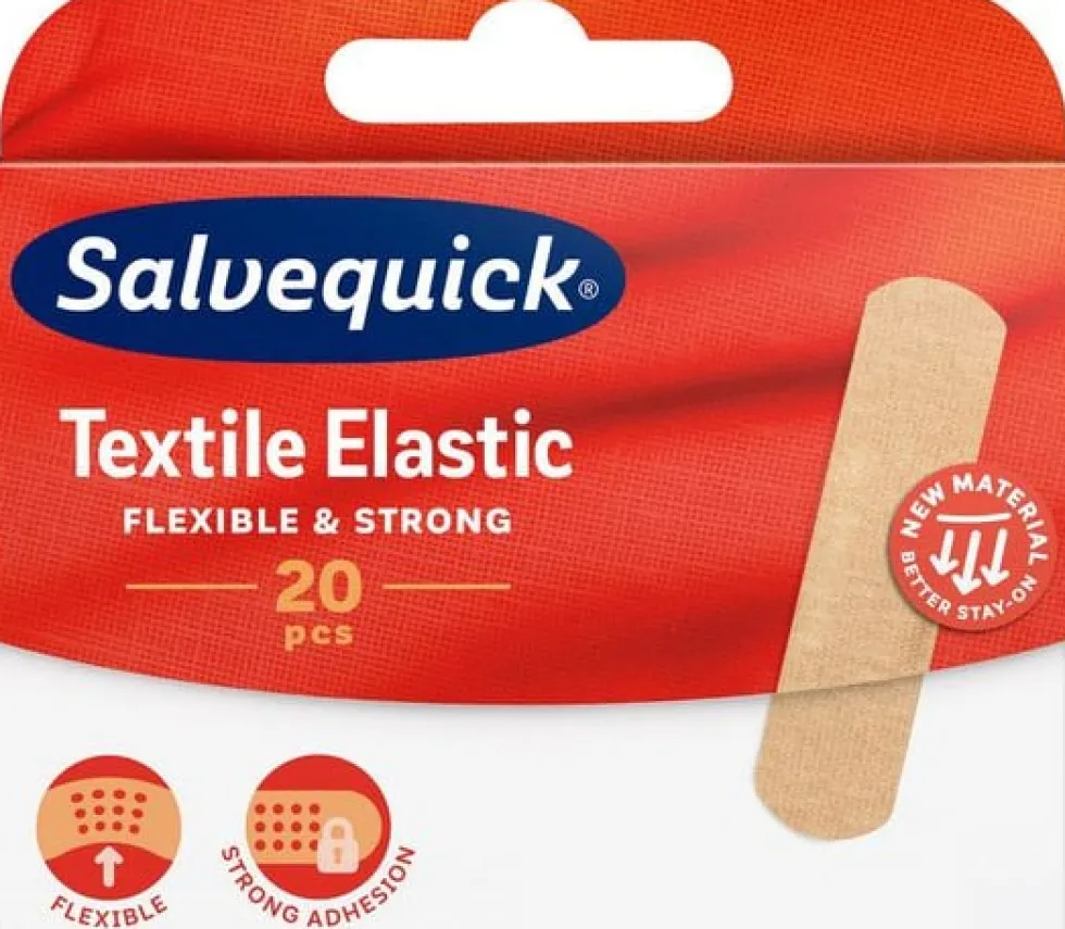 Plåster SALVEQUICK textil M 20/fp