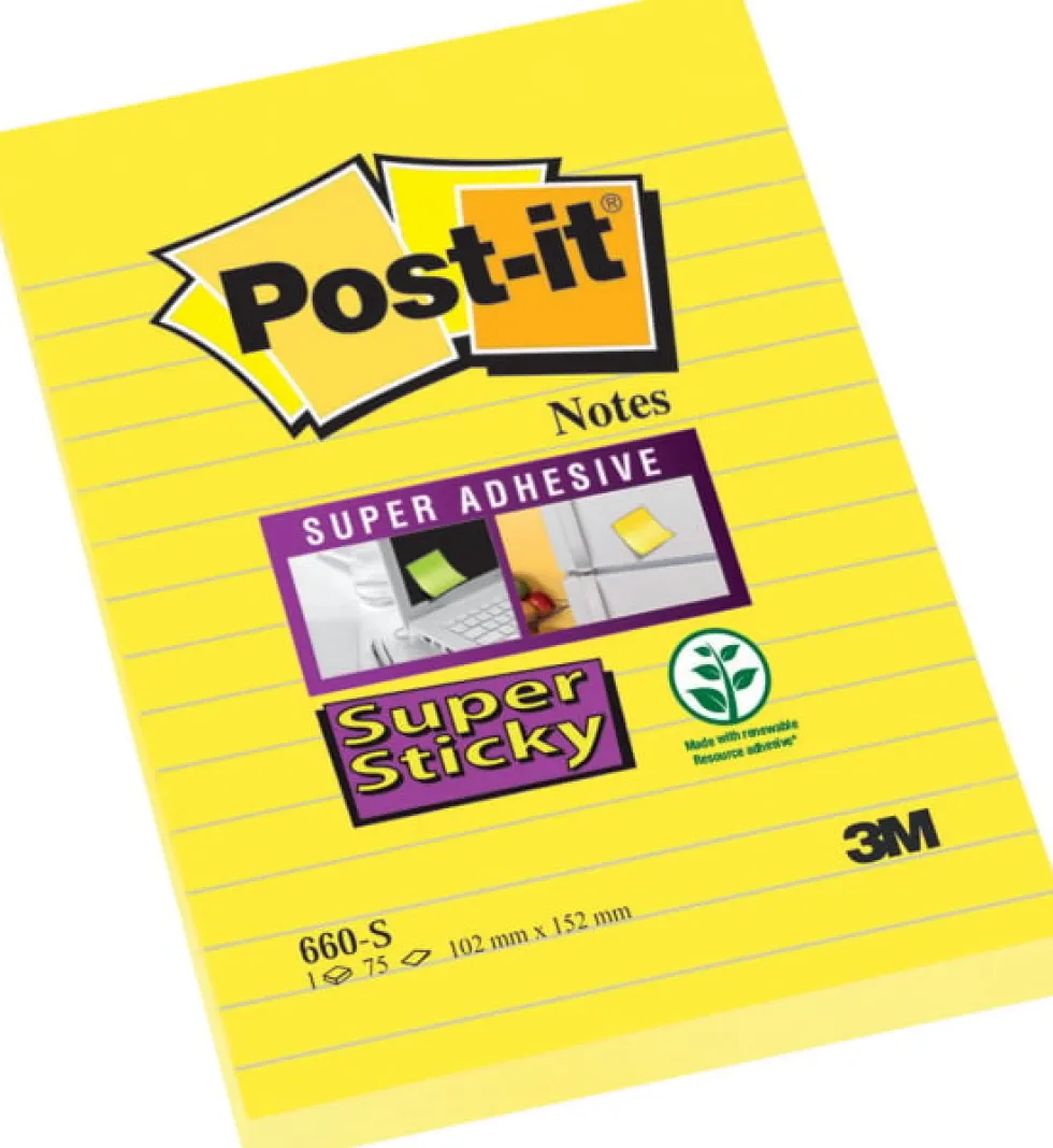 Post-It SS-Notisar 102x152 lin. gul