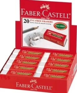 Radergummi plast Pvc-Fri vit