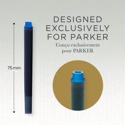 Refill Long fountain Cartridges washable blue ink (5)