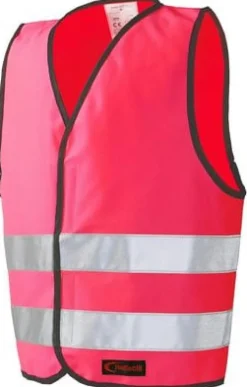 Reflexväst med Kardborre XL rosa