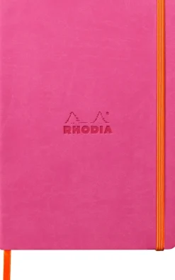 Rhodiarama soft A5 fuchsia dot ivory