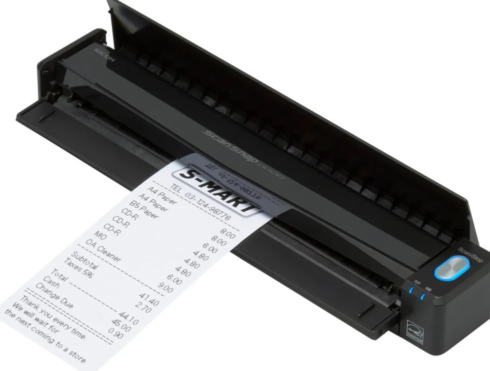 RICOH ScanSnap iX100, 12ppm/12ipm A4 Mobile Scanner