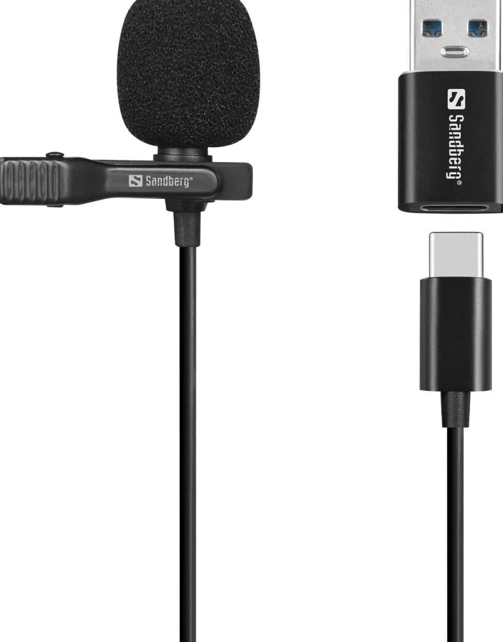 Sandberg Streamer USB Clip Microphone
