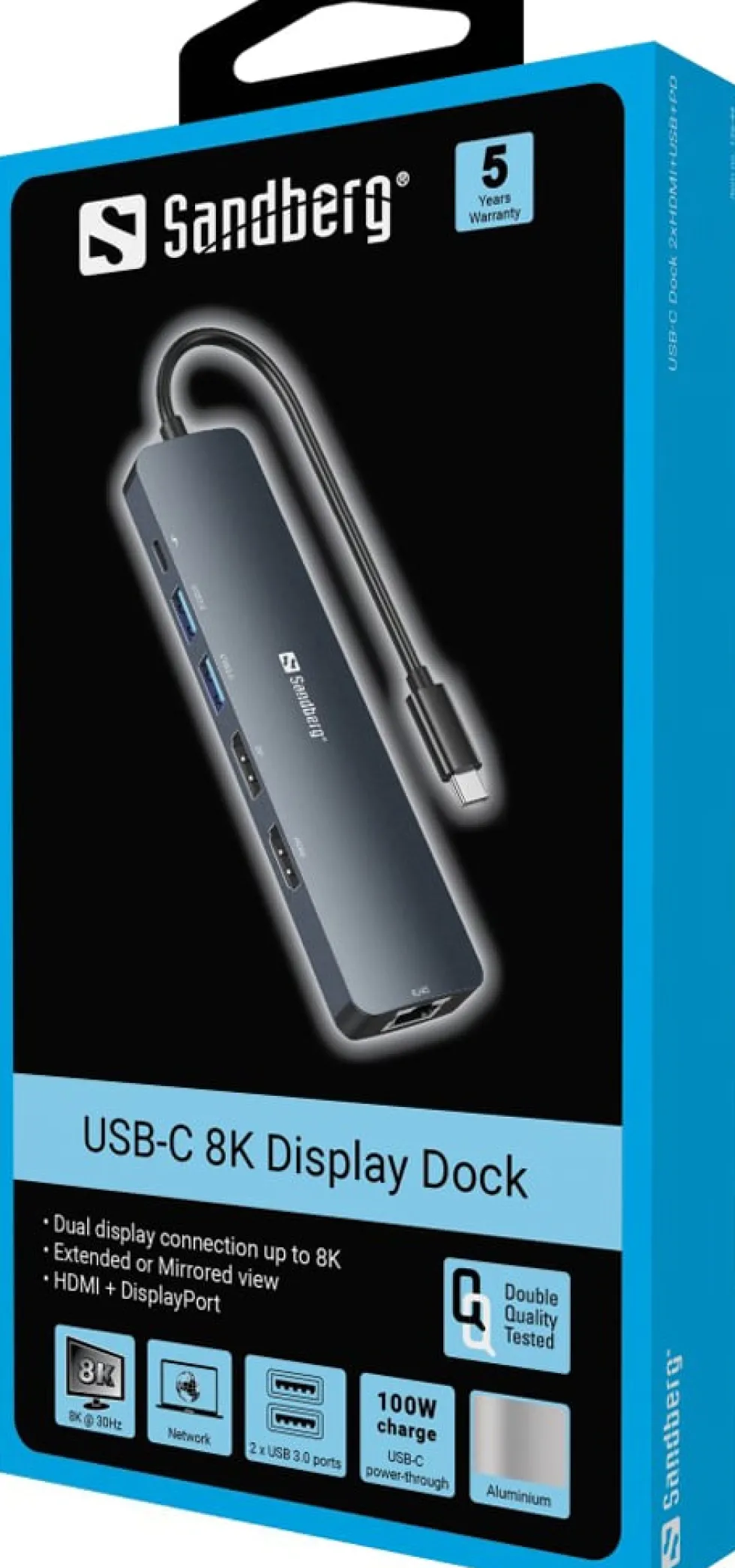 Sandberg USB-C 8K Display Dock