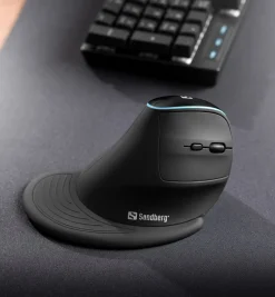Sandberg Wireless Vertical Mouse Pro, Black