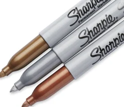 Sharpie Metallic 1,4 mm 3-pack guld, silver, bronze