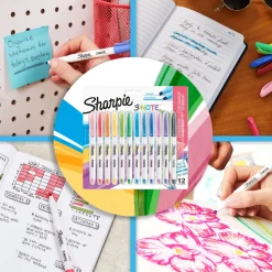 Sharpie S-Note Chisel 12-Blister, Ass.colors