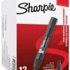 Sharpie W10 permanent märkpenna Snedskuren spets Svart