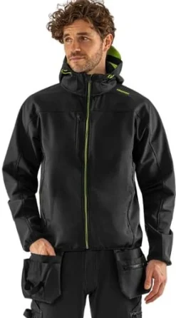 Softshelljacka FRISTADS 4655 sv/gul XL