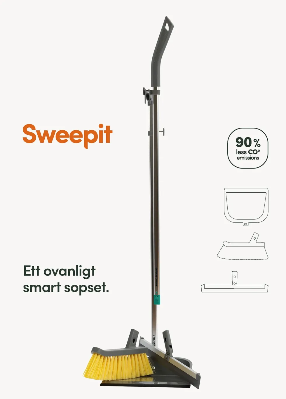 Sopborste SWEEPIT refill sopset