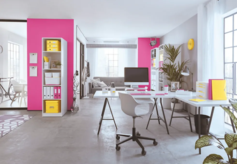 Sorteringslåda M Click & Store WOW gul