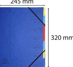 Sorteringsmapp EXACOMPTA A4 7-flik