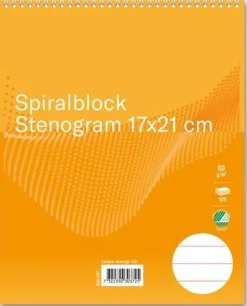 Spiralblock FORMAT stenogram 170x210mm