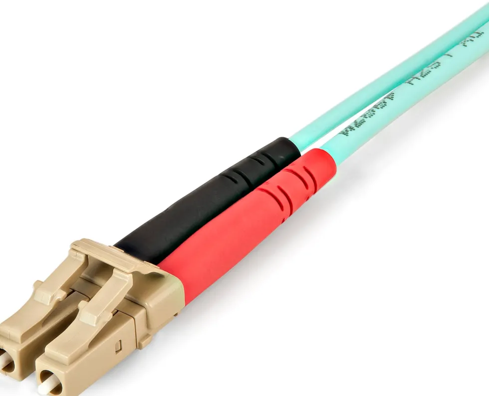 Startech Aqua OM4 Duplex Multimode Fiber - 2m / 6 ft - 100 Gb