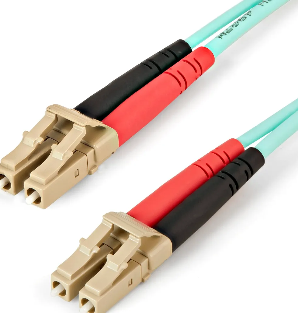 Startech Aqua OM4 Duplex Multimode Fiber - 2m / 6 ft - 100 Gb
