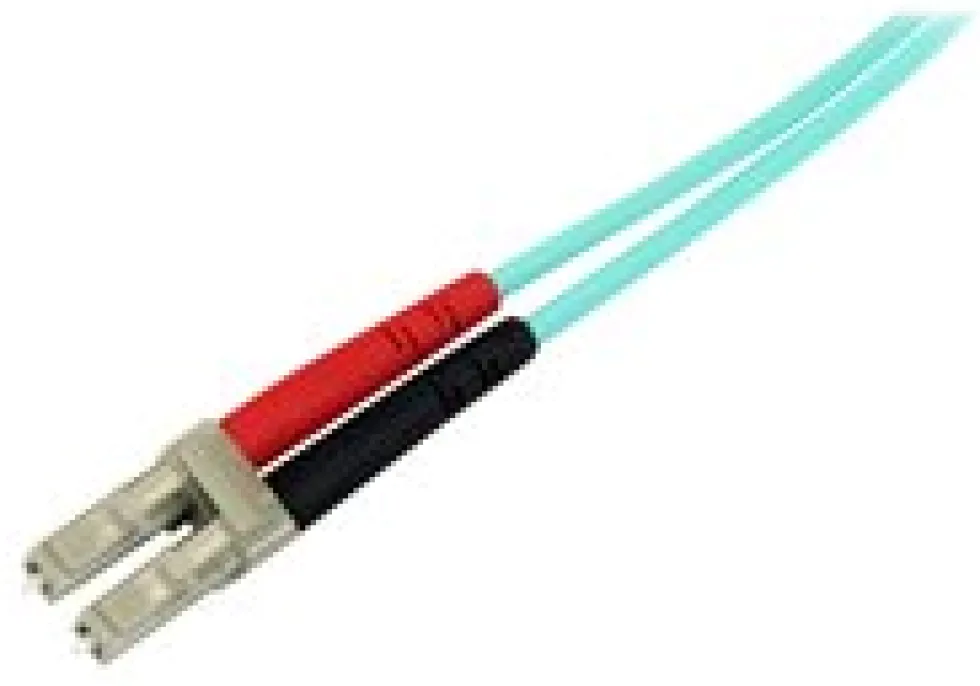 Startech Aqua OM4 Duplex Multimode Fiber - 2m / 6 ft - 100 Gb