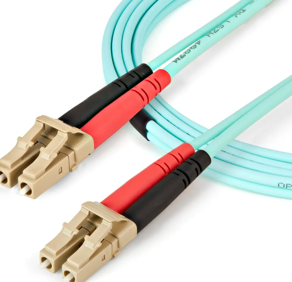 Startech Aqua OM4 Duplex Multimode Fiber - 2m / 6 ft - 100 Gb